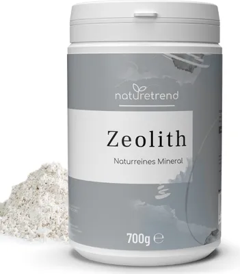 Produktbild von naturetrend Zeolith Pulver 700g – Naturrein in – Extra fein gemahlen, Reines & naturbelassenes Vulkangestein