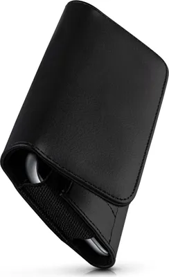 Produktbild von moex® Handy Quertasche kompatibel mit TCL 10 L - Hülle mit Gürtelclip, Schwarz