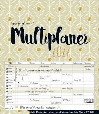 Produktbild von Multiplaner - Time for glamour 2027