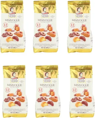 Produktbild von 6x Matilde Vicenzi MilleVoglie - Italienische Gebäckmischung Kekse - Großpackung aus Keksen und Gebäck Beutel, 300 g