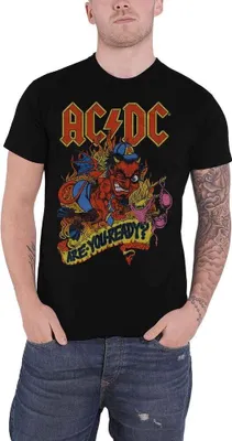 Immagine prodotto di AC/DC - "Are You Ready?" Maglietta da uomo/donna Unisex RO1784 (XL) (Nero)