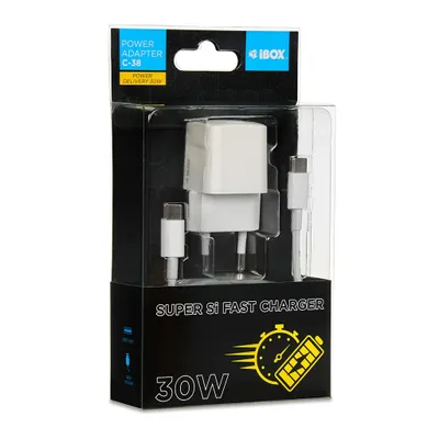 Zdjęcie produktu dla Ładowarka Sieciowa I-Box C-38 Pd30W Usb-C, Kabel