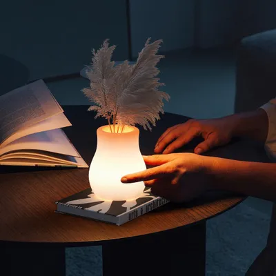 Produktbild von 16-farbiges RGB Nachtlicht, Vasenlampe, LED-Nachttischlampe, leuchtendes Nachtlicht, Umgebungslicht, geeignet für Restaurants, Schlafzimmer und Bars