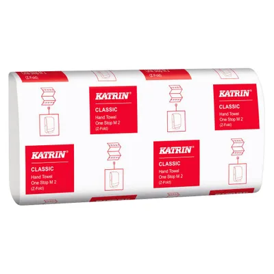 Produktbild von KATRIN Papierhandtücher Classic One Stop M 2 Interfold-Falzung 2-lagig 3.024 Tücher