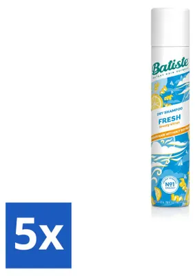 Imagen del producto de 5 unidades de champú seco Batiste Fresh, 200 ml cada uno. Paquete económico