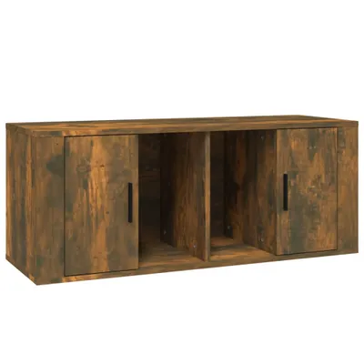 Produktbild von vidaXL TV-Schrank Räuchereiche 100x35x40 cm Holzwerkstoff