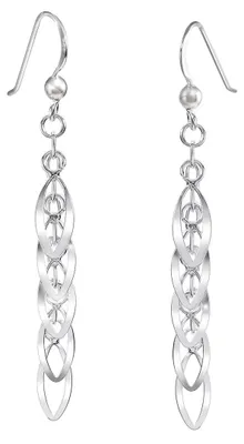 Produktbild von MATERIA Schmuck 925 Silber Ohrhänger lang Tropfen - silber Ohrringe 5 x 54mm Ohrschmuck inkl. Schmuckbox #SO-33