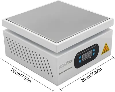 Obrázok produktu pre Elektrická vykurovacia doska na spájkovanie – predhrievacia doska na spájkovanie – nastaviteľná teplota – 700 W, 220 V – ovládanie pomocou mikropočítača – biela