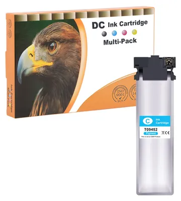 Imagen del producto de Cartuchos de tinta cian compatibles D&C 1x, para impresoras Epson T9452, compatibles con los modelos Epson Workforce Pro WF-C5710DWF, WF-C5790DWF, WF-C5210DW, WF-C5290, así como para los modelos Epson WF-C5710, WF-C5790, WF-C5210, WF-C5290 (1 cartucho cian)