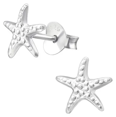 Produktbild von Seestern Ohrstecker: 925 Silber Ohrringe für Damen und Kinder