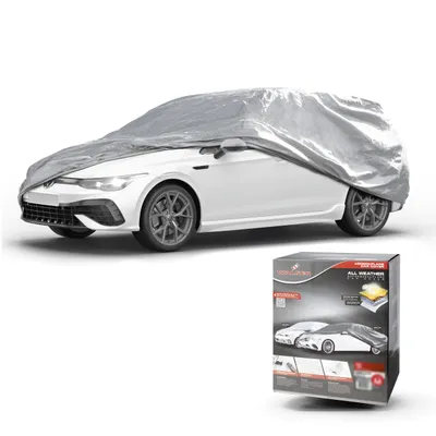 Produktbild von WALSER Abdeckplane Auto All Weather, Abdeckplane wasserdicht, 100% wetterfeste Auto Abdeckplane, Autoabdeckung Outdoor, Auto Abdeckplane wasserdicht, Autoplane Vollgarage Größe 5 Kombi silber