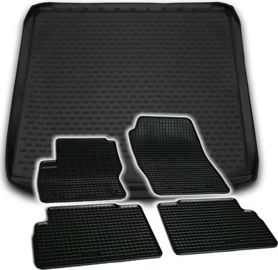 Produktbild von Gummi Kofferraumwanne + Fußmatten Set für Ford Grand C-Max, Bj. 12/2010-5/2015
