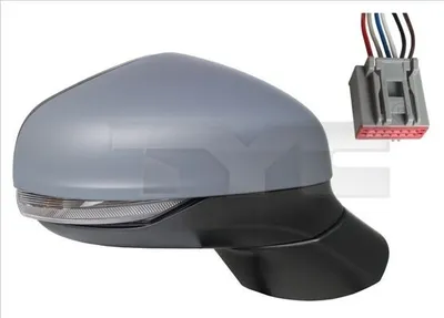 Produktbild von TYC 310-0262 Außenspiegel Seitenspiegel Links für FORD Fiesta Mk7 Schrägheck Konvex Beheizt Grundiert
