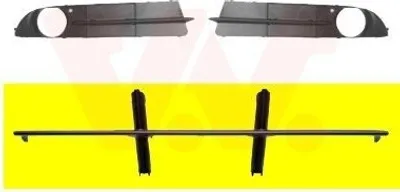 Immagine prodotto di VAN WEZEL Griglia di ventilazione paraurti per BMW 5 Berlina (E60)