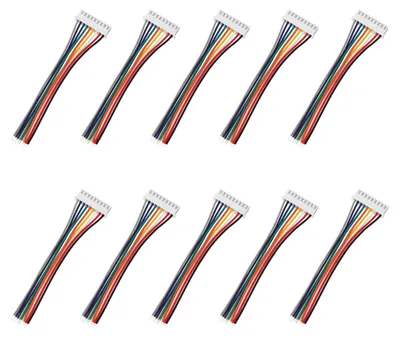 10x 9-Pin JST XH2.54 Steckverbinder 10 cm 26AWG