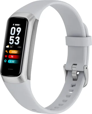 Obrázok produktu pre INF Tenký a štýlový Smartwatch s monitorovaním zdravia a prispôsobením Strieborná
