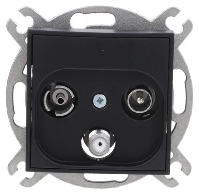 Productafbeelding van MINI TV- en satellietaansluiting, 1,5 dB, mat zwart, 12 MGS