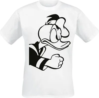 Produktbild von Mickey Mouse T-Shirt Herren Angry Donald weiß M