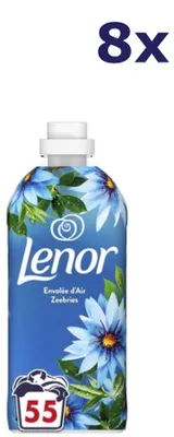 Produktbild von 8x Lenor Wasverzachter Zeebries 55 Wasbeurten 1155 ml