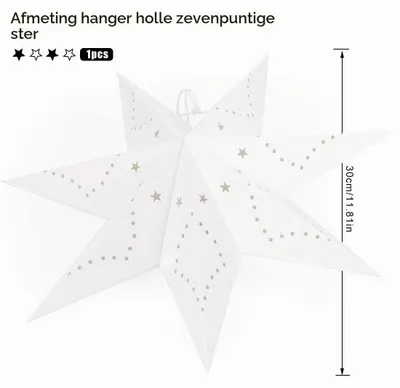 Zdjęcie produktu dla Gwiazda papierowa - Gwiazda betlejemska - 45 cm - Biała - Dekoracja okienna na Boże Narodzenie