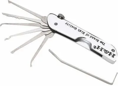 Produktbild von Lockpicking Set 7 Stück Dietrich Set für Anfänger und Profis Schlosser Türöffnungswerkzeug