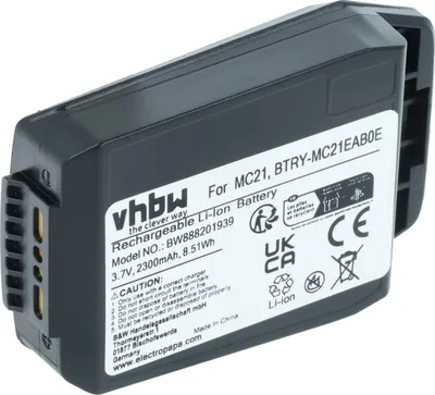 Produktbild von vhbw Akku kompatibel mit Motorola MC21, MC2180, MC2100 Handheld Computer Scanner (2300 mAh, 3,7 V, Li-Ion)