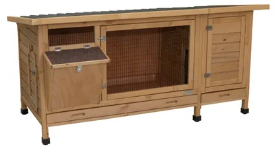 Obrázok produktu pre Kerbl Kaninchenstall XXL Vario mit Heuraufe Maße 155x76x80 cm