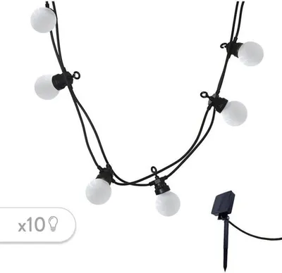 Produktbild von Lumisky Party Milky Solar, 10 Lampen, LED, 5,7 m, 1 Stück(e)