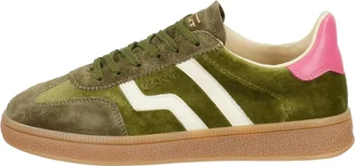 A side view of a single sneaker.