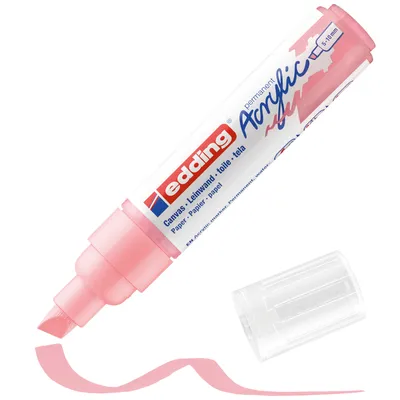 Produktbild von Edding 5000 Acrylmarker Breit, Pink, Meißel, Pink, Extradick, 5 mm, 1 cm
