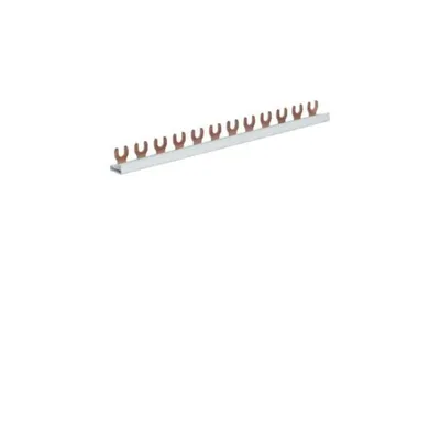 Produktbild von Hager Phasenschiene 1polig KDN163A Gabelanschluss 10qmm 63A 12 Module