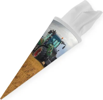 Produktbild von itenga Geschwister Schultüte 35cm Traktor im Feld