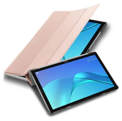 Obrázok produktu pre Cadorabo ochranné puzdro pre Huawei MediaPad M5 LITE 10 (10,1 palca) Puzdro na tablet v ružovej farbe Puzdro Cover Bag Auto Wake