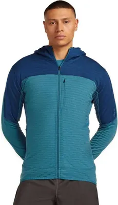 Produktbild von Icebreaker Merino Blend 300 Realfleece™ Descender Reißverschlusspullover Blau L Herren Blau L