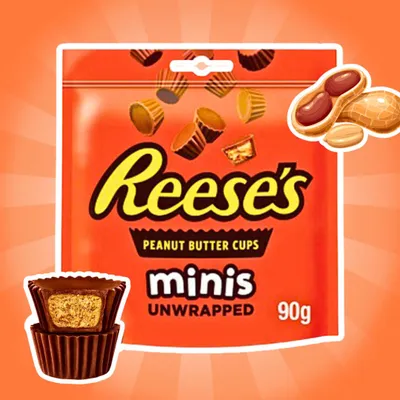 Productafbeelding van Reese's Minis Pindakaasbekers, 90 gram