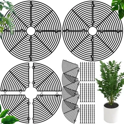 Produktbild von Kattenaufbewahrungsbekleidung für Blumenpflanzen, 30 cm Durchmesser, schwarz