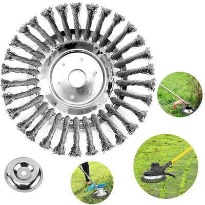 Produktbild von Profi Unkrautbürste Wildkrautbürste, Unkrautbürste für Freischneider Drahtbürste für Freischneider Zubehör Wildkrautbürste für Motorsense