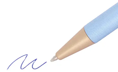 Produktbild von MPM-Quality Kugelschreiber Fany Metall Hellblau Druckmechanik