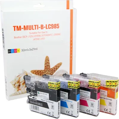 Produktbild von RainbowKit Tinte/Tintenpatrone 4.6-LC-985VALBPDR kompatibel mit Brother LC-985VALBPDR [ LC-985 ]