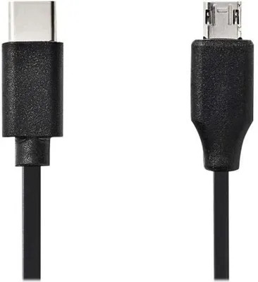 Produktbild von Nedis CCGP60750BK10, 1 m, USB-C, Micro-USB B, USB 2.0, Männlich/Männlich, Schwarz