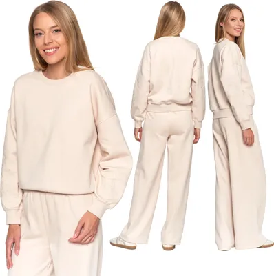 Produktbild von Damen Sweatshirt Kapuzenbomber Schlicht Mit Stehkragen Ohne Kapuze Moraj S M