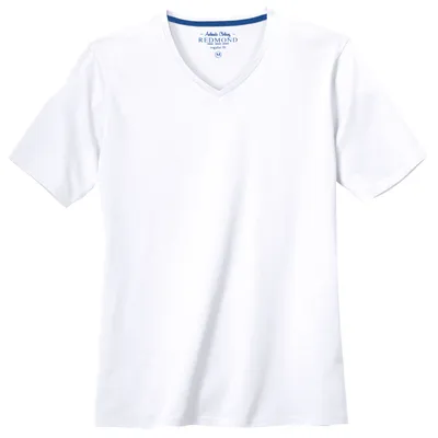 Produktbild von Redmond Basic T-Shirt V-Neck weiß große Größen