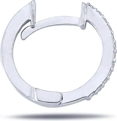 Produktbild von Diamant Herren Creole Brillant-Schliff in 14 karat Weißgold