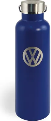 Produktbild von Thermo Trinkflasche 735ml 'VW Volkswagen blau' - 18/24h Isolierung - Doppelwandig - 18/8 Edelstahl