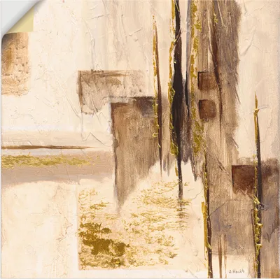 Produktbild von ARTland Wandbild, selbstklebend Goldene Silhouette I Größe: 40x40 cm
