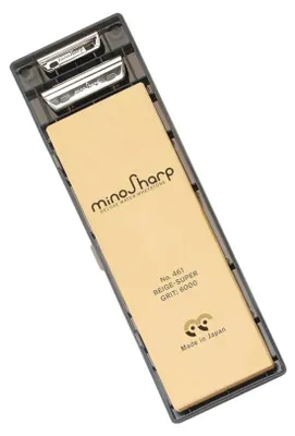 Immagine prodotto di Grana 6000 Pietra per affilare giapponese Global Minosharp 461 con guide e supporto