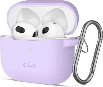 Image de Crochet en silicone Tech-Protect Apple Airpods 3 Lavande