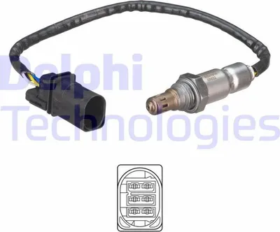 Produktbild von DELPHI Lambdasonde für FIAT Ducato Kastenwagen (250, 290) vor-Kat Beheizt 360mm ES21314-12B1