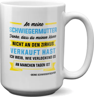 Produktbild von 22Feels XL Tasse Schwiegermama Geschenk von Schwiegertochter Braut Mutter Des Bräutigams Hochzeit Geburtstag Weihnachten Muttertag Frauen Kaffeetasse Haferl Schwiegereltern Schwiegermutter Geschenkidee Bürotasse