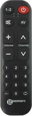 Image de geemarc 3521350008920 Geemarc TV-10 Universalfernbedienung lernfähig große Schrift